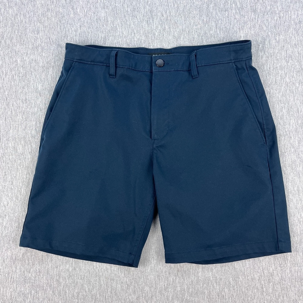 Huckberry Proof Nomad Shorts Mens 32 Blue 7" Inseam Stretch Travel Walk Golf